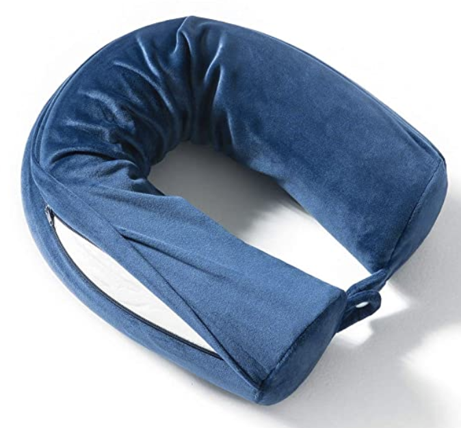 Twist Memory Foam Travel Neck Pillow 
