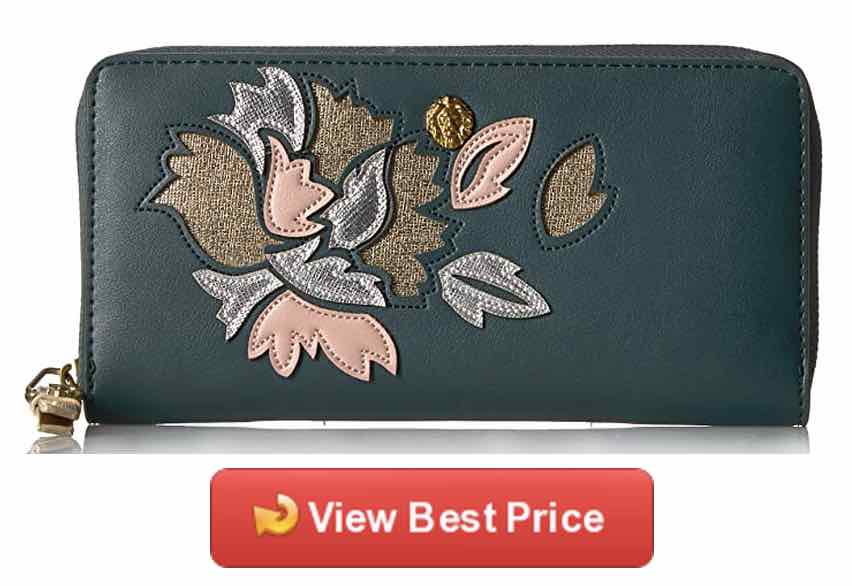 Anne Klein Slim Zip Around Wallet 