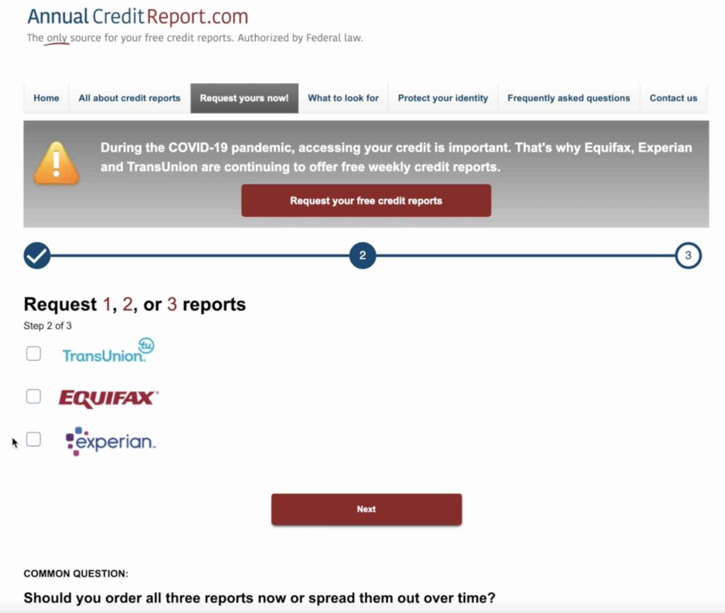 Credit report
