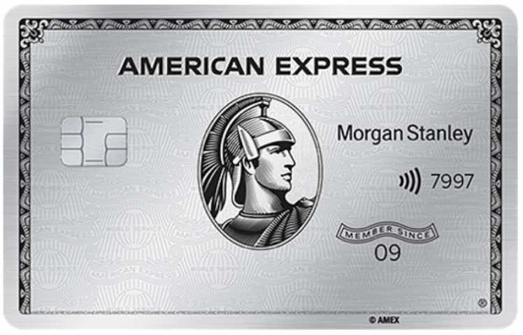 THE PLATINUM CARD FROM AMERICAN EXPRESS EXCLUSIVELY FOR MORGAN STANLEY