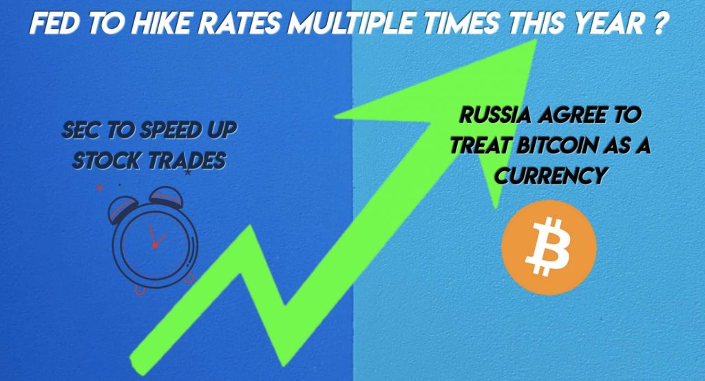 SEC to Speed up Stock Trades, Russia Agree to Treat Bitcoin As a Currency & More News
