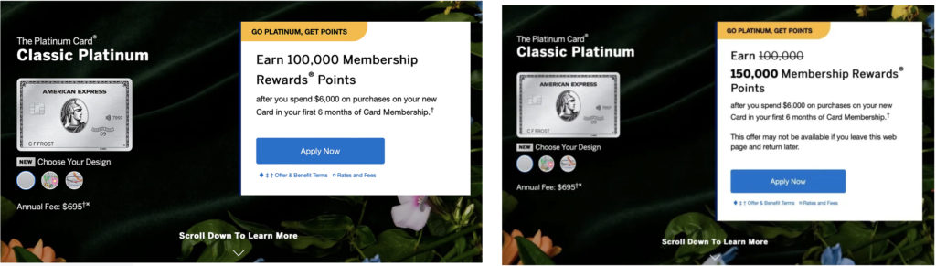 Amex Platinum Sign-up