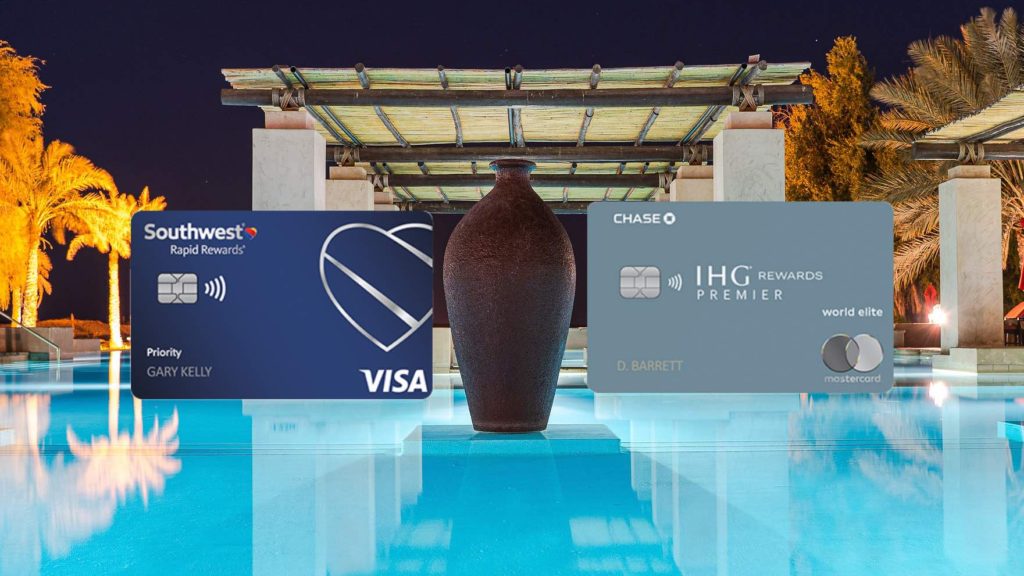 Southwest Rapid Rewards and IHG Premier credit cards