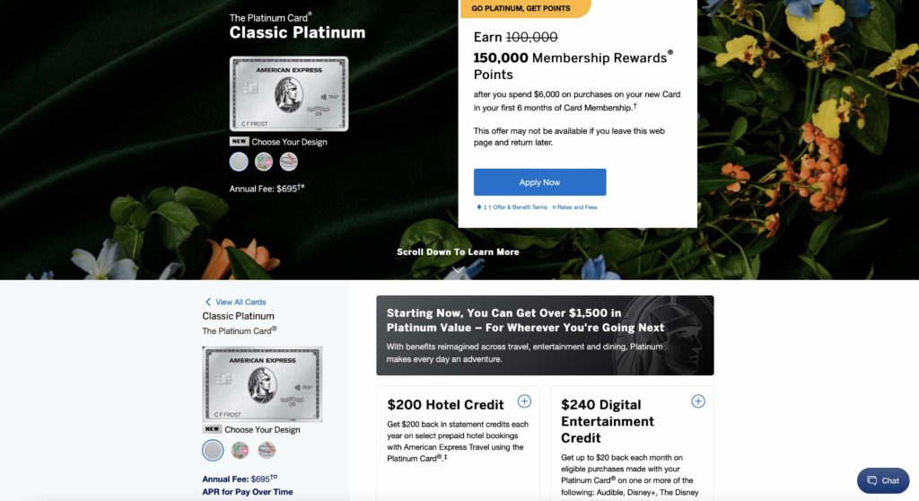 Platinum Amex signup bonus