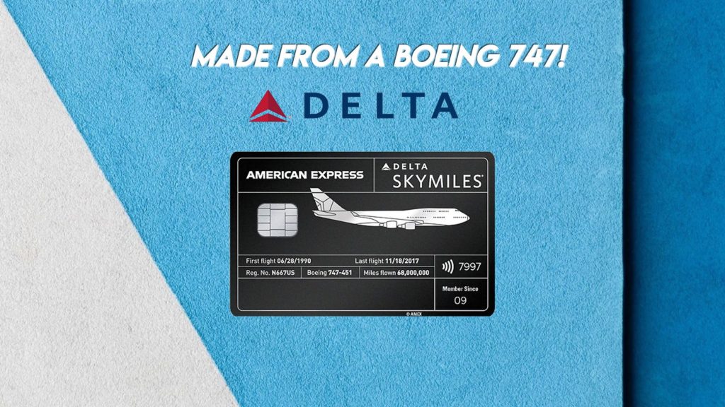 Limited Edition Delta SkyMiles Reserve Card Made From a Boeing 747