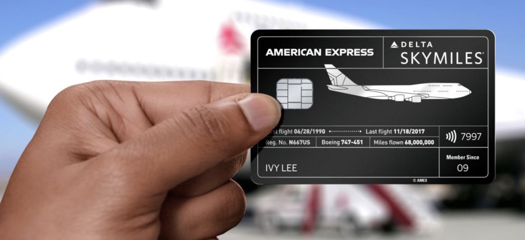 Delta Skymiles Reserve Boeing 747 card