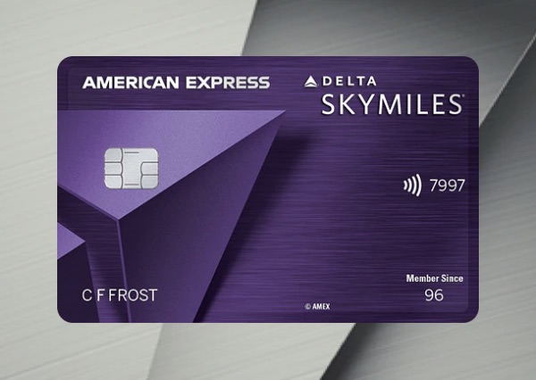 70% Reclaimed Plastic Delta SkyMiles Reserve card