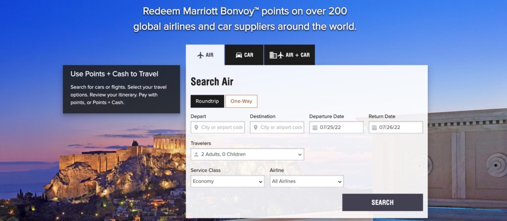 Marriott Bonvoy Air+Car Transfer Program