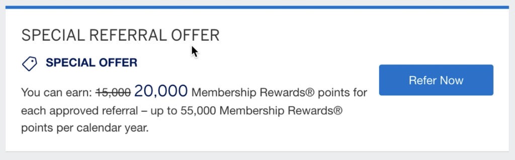 Amex referral offer 