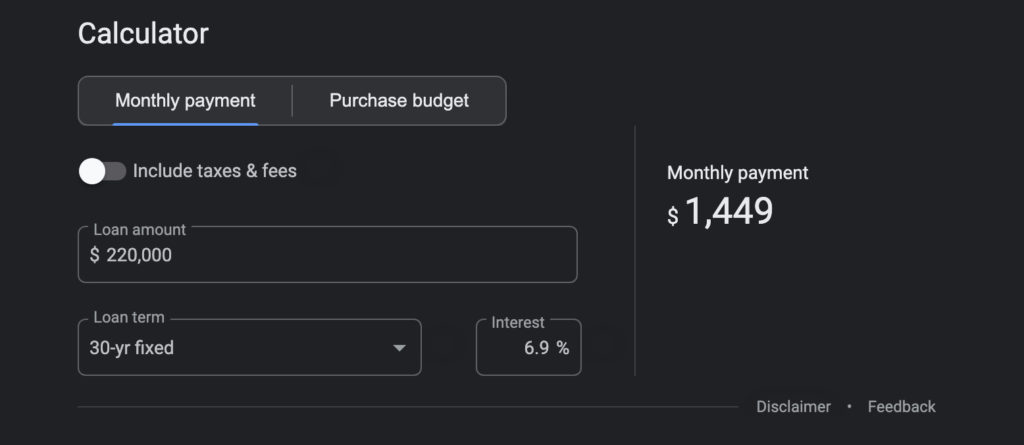 mortgage calculator 