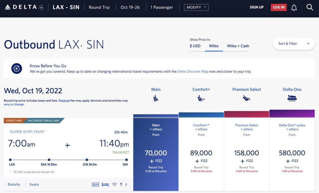 Delta Points booking 