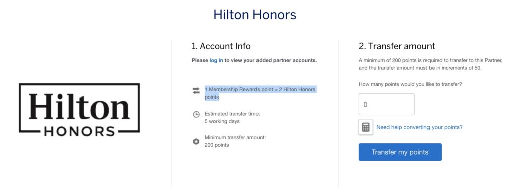 Hilton Honors 
