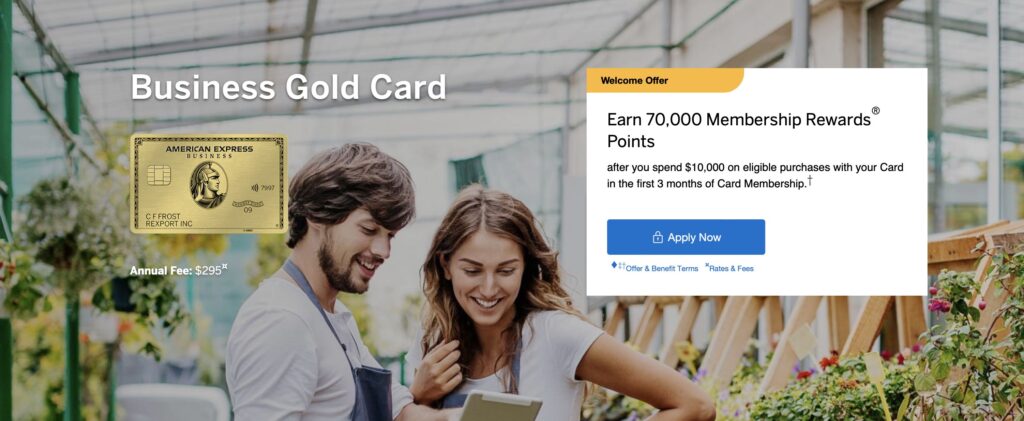 American Express Gold card business 