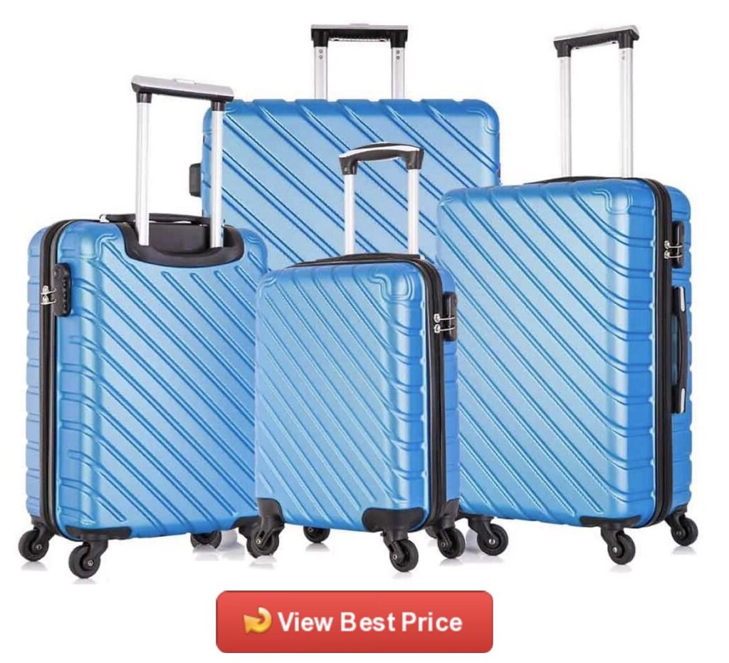 Apelila 4 Piece Hardshell Luggage Set