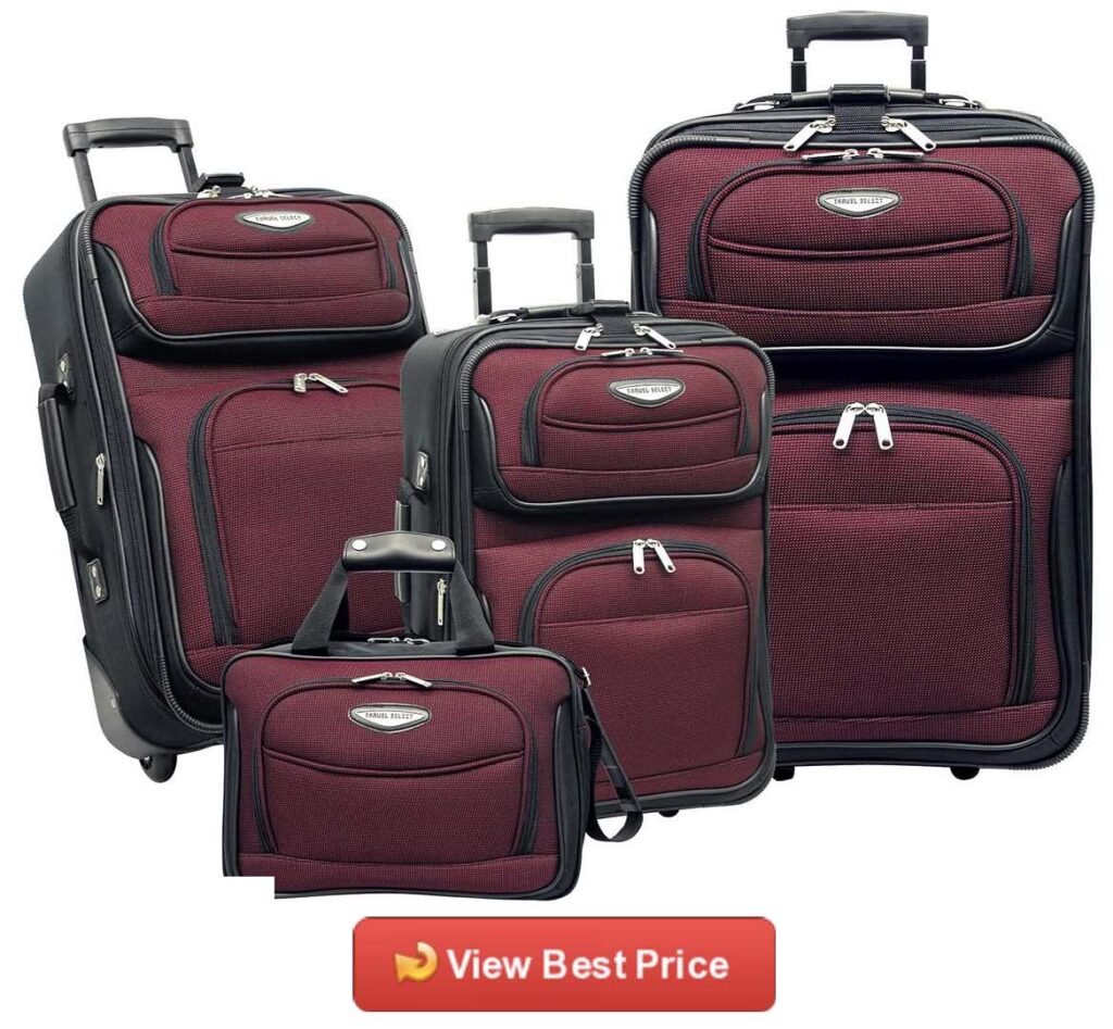 Travel Select Amsterdam Expandable 4 Piece Luggage Set