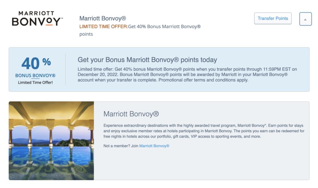 Marriott Bonvoy points