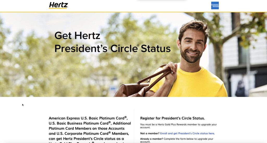 Hertz Presidents Circle Status