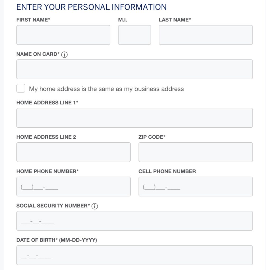 personal information