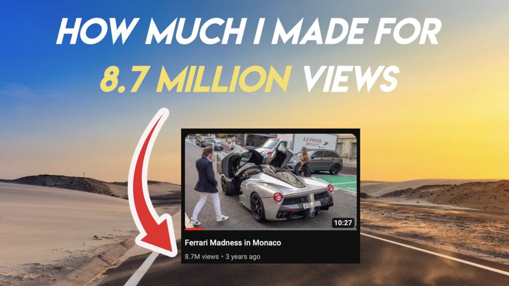 This is How Much I made for 8.7 Million Views on YouTube