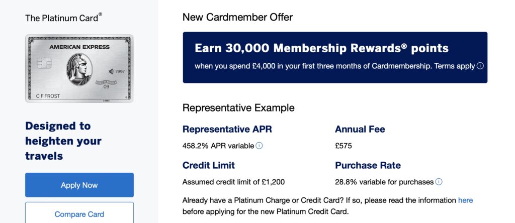 UK Amex Platinum 