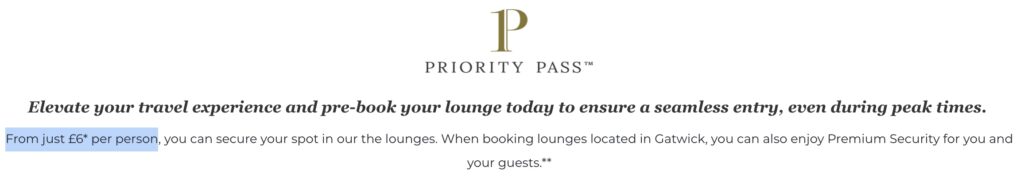 priority pass lounge booking cost 