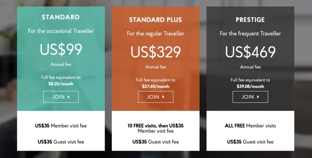 Priority Pass Membership pricing 