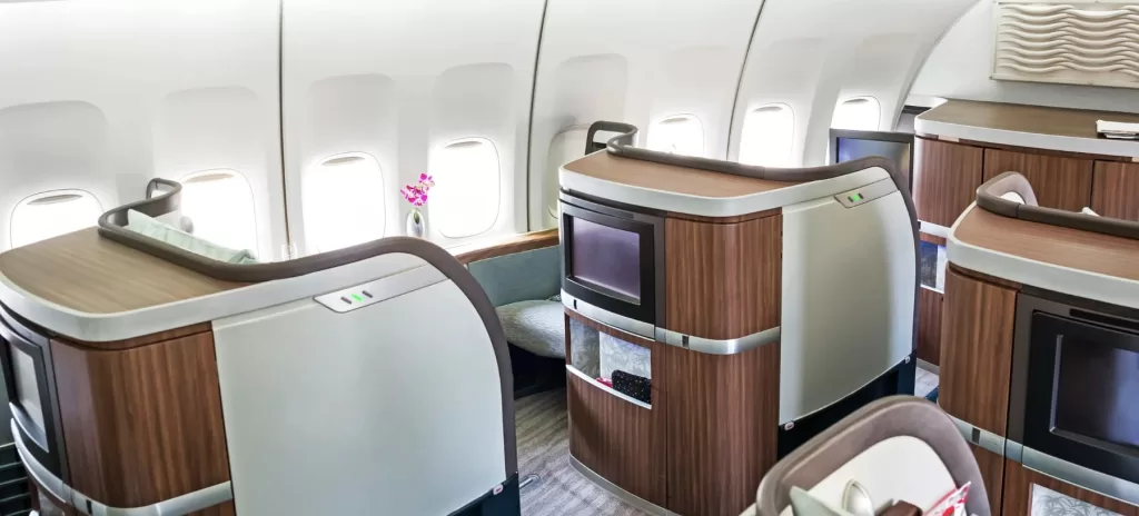 Business class seat 
