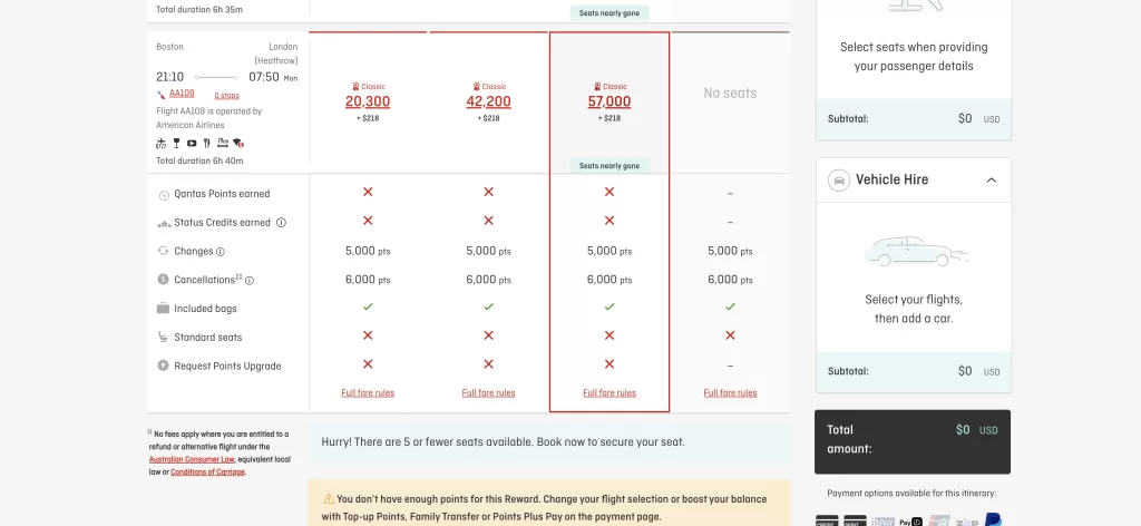 Qantas flights