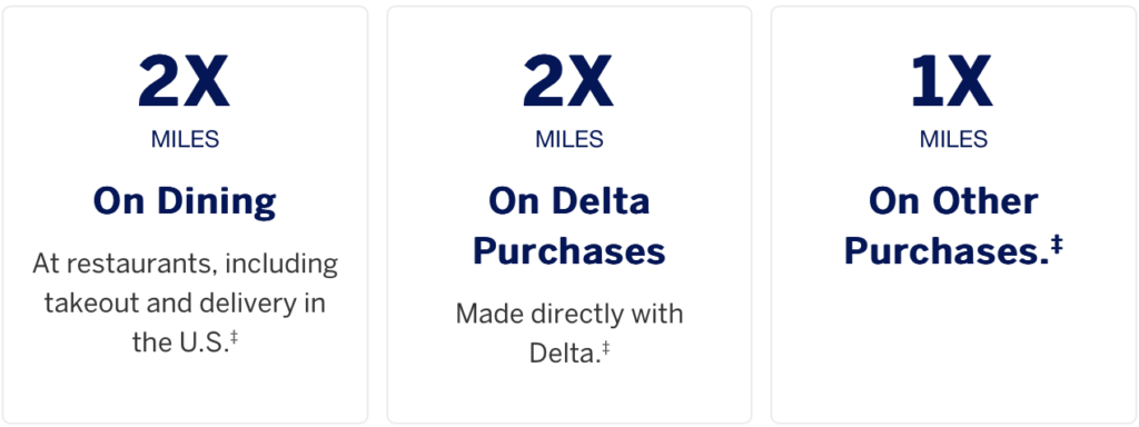 Earning Delta Miles 
