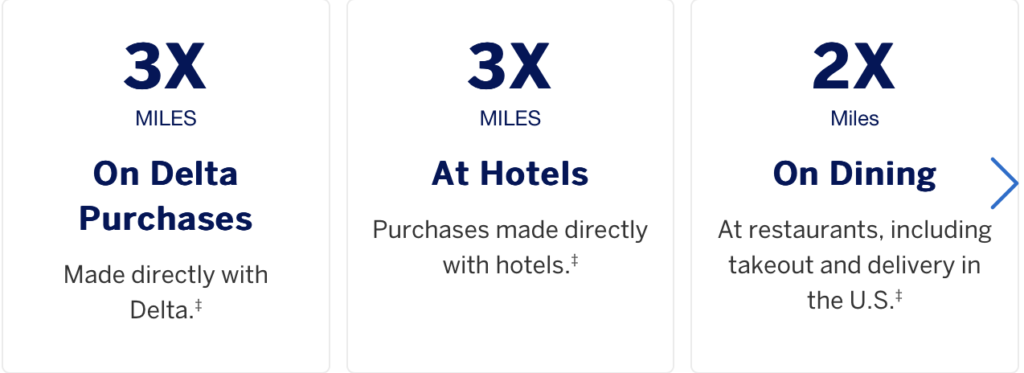 Earning Miles with Delta
