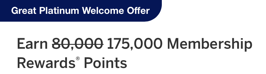 Amex Platinum sign-up bonus 
